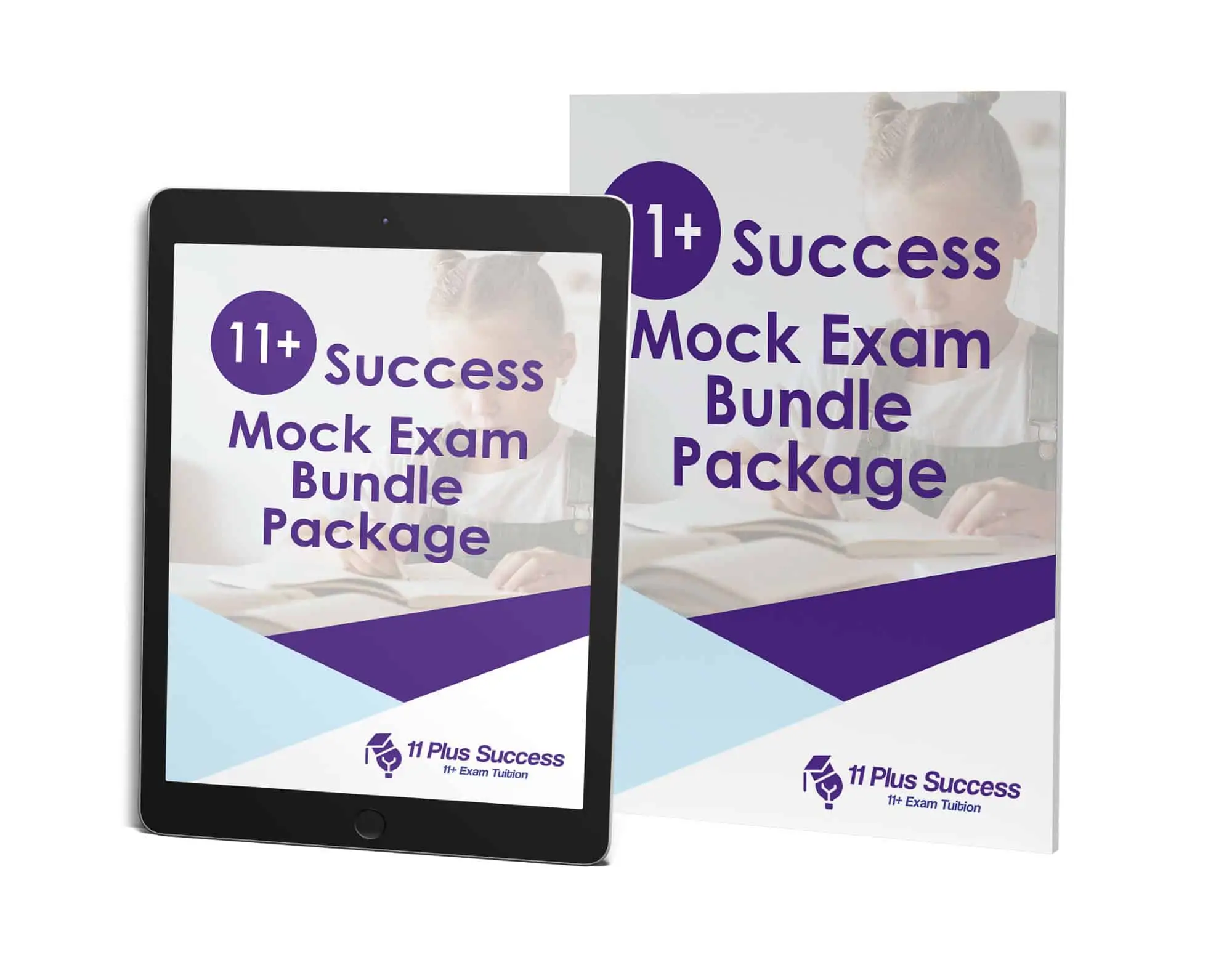 Book-mockup Book Your Online 11+ Mock Exam, Now